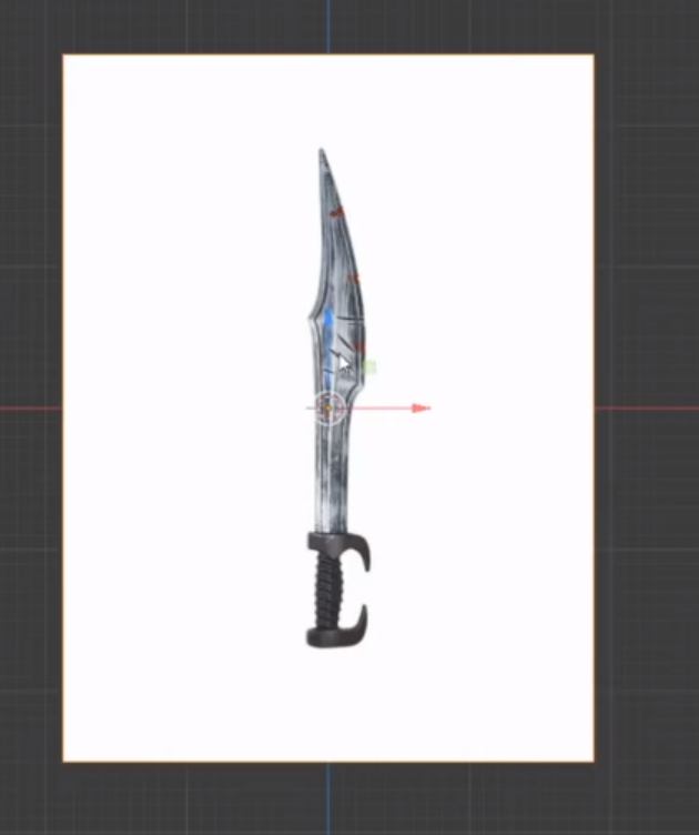 3D model of a sword